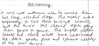 link to Complete Sample from Male - Early Thirties